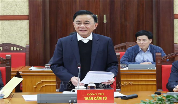 Thường trực Ban Bí thư làm việc với các cơ quan, ban đảng về tổng kết Nghị quyết 18